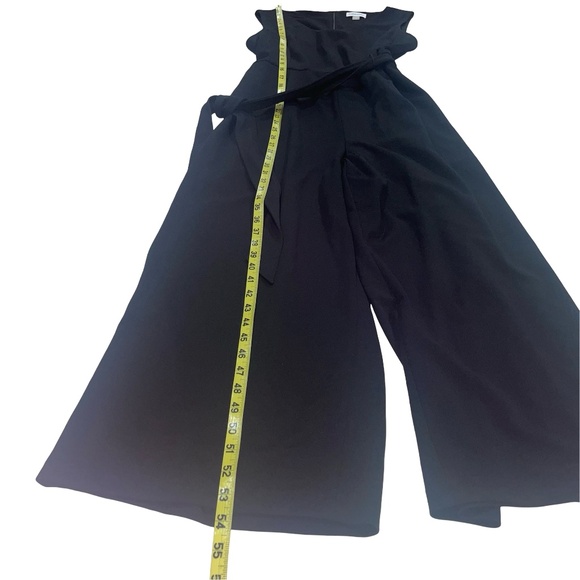 Calvin Klein Women's V-Neck Black Sleeveless Jumpsuit With Fabric Belt Sz 14 - Picture 6 of 12
